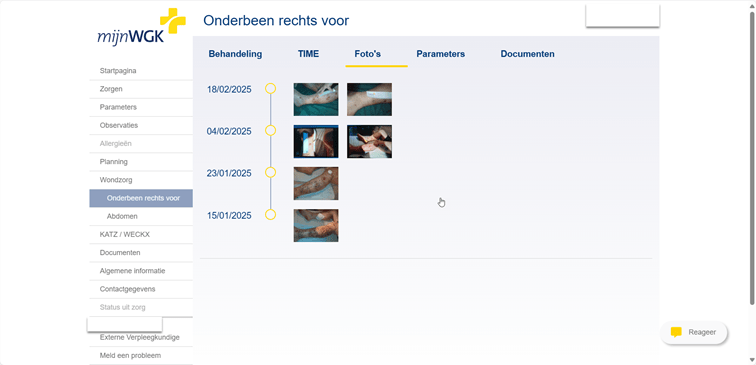 Screenshot mijnWGK