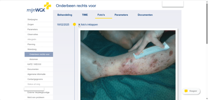 Screenshot mijnWGK