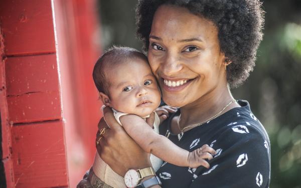 Mama Biola en zoontje Rafael