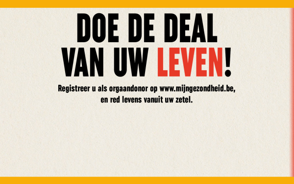 Affiche 'doe de deal van uw leven'