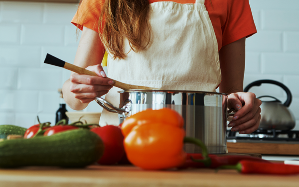 Foto soep koken