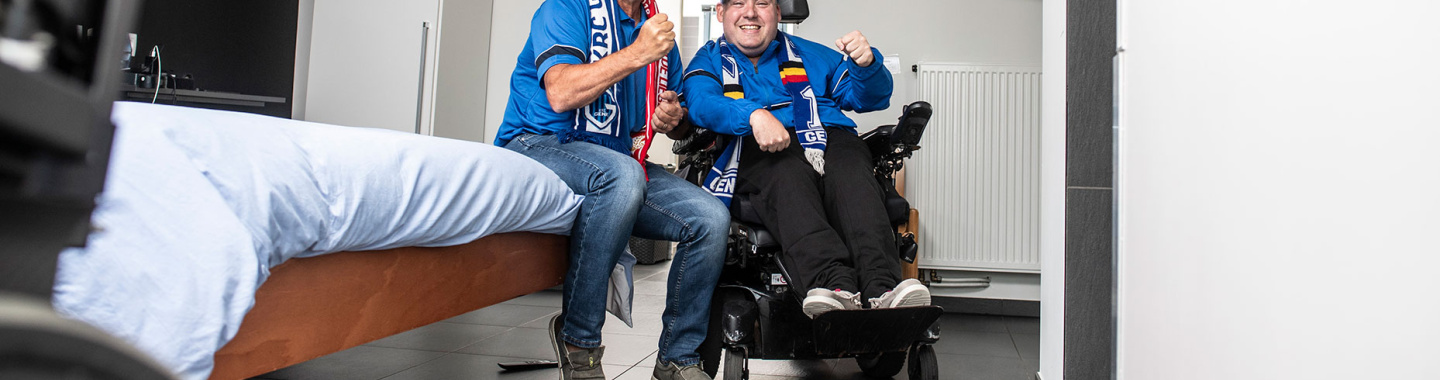 Foto Toon en verpleegkundige Luc