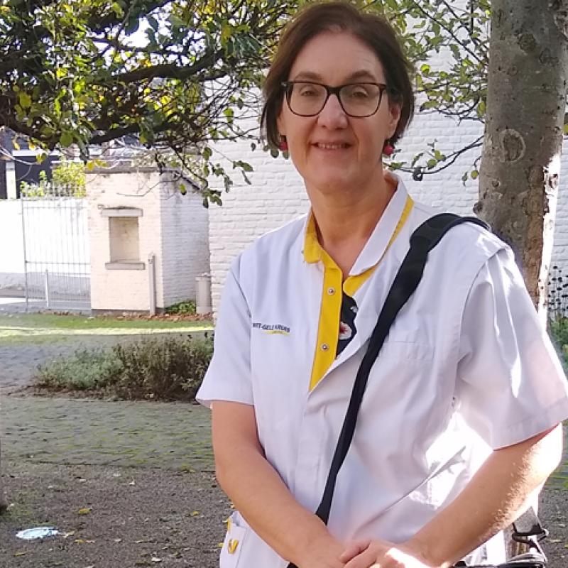 Foto verpleegkundige Petra van het Wit-Gele Kruis