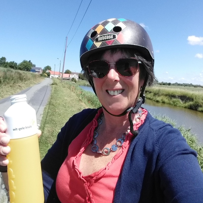 met de fiets op ronde