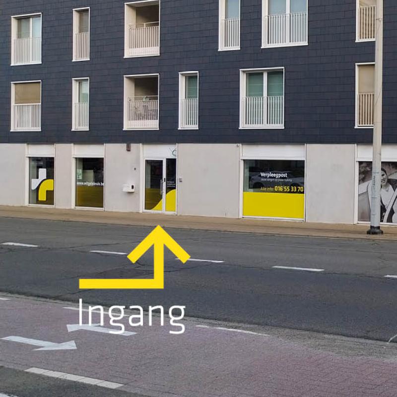 pijl ingang verpleegpost