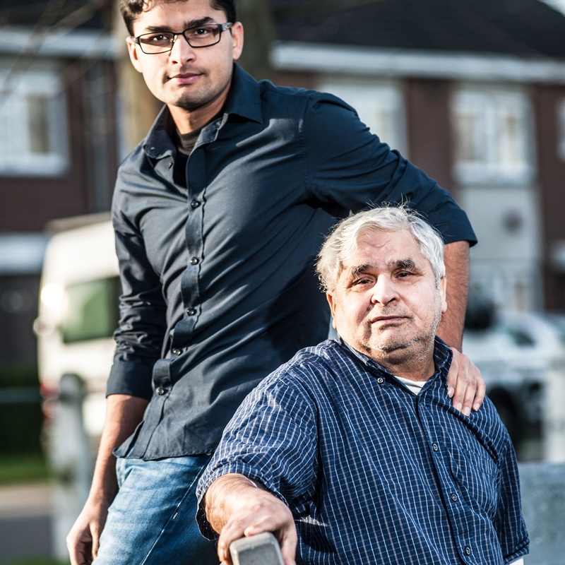 Zeeshan en zijn vader Mohammed