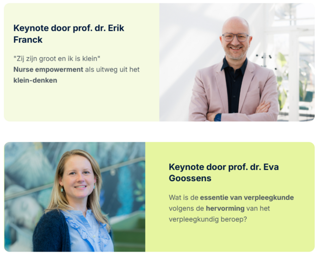 Keynote prof. Franck en prof. Goossens