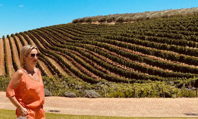 Foto Kathleen Aerts in Zuid-Afrika