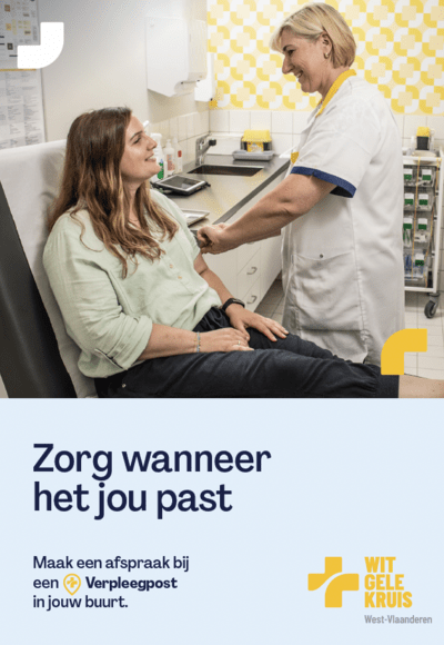 cover flyer verpleegpost "zorg wanneer het jou past"