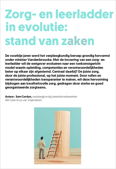 Cover artikel 'Zorg- en leerladder in evolutie'