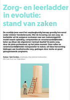Cover artikel 'Zorg- en leerladder in evolutie'