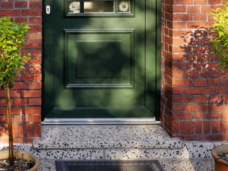 In en rond je huis Foto voordeur