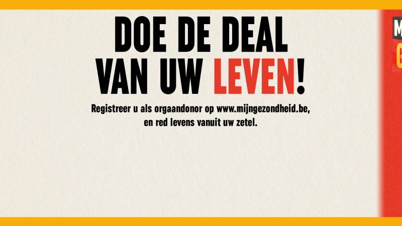 Affiche 'doe de deal van uw leven'