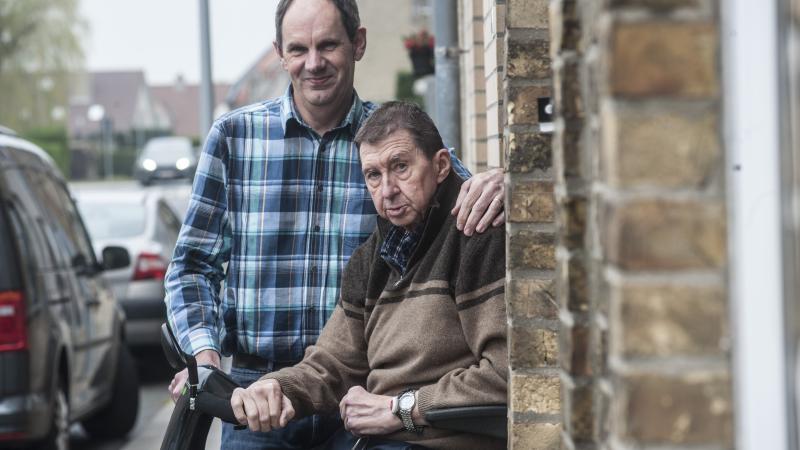 parkinsonpatiënt Willy en mantelzorger parkinsonpatiënt Willy en mantelzorger