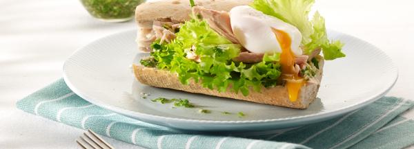 Broodje tonijnsalade Foto broodje tonijnsalade